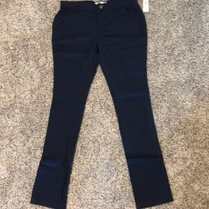 Old Navy Girls Uniform Pants-blue-size 16 regular